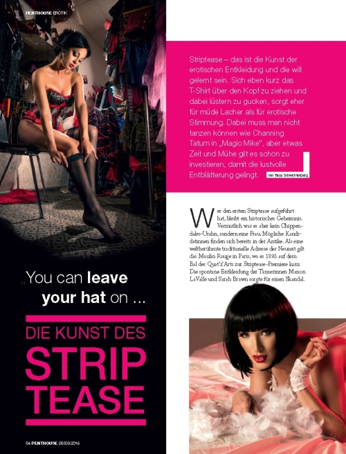 Striptease – das ist die Kunst der erotischen Entkleidung und die will gelernt sein.